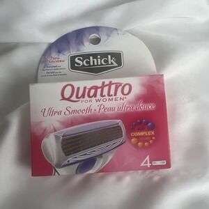 Schick Quattro For Women Ultra‎ Smooth 4 Cartridges Açaí jojoba Complex 2010